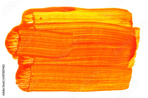 Orange brush stroke - abstract texture
