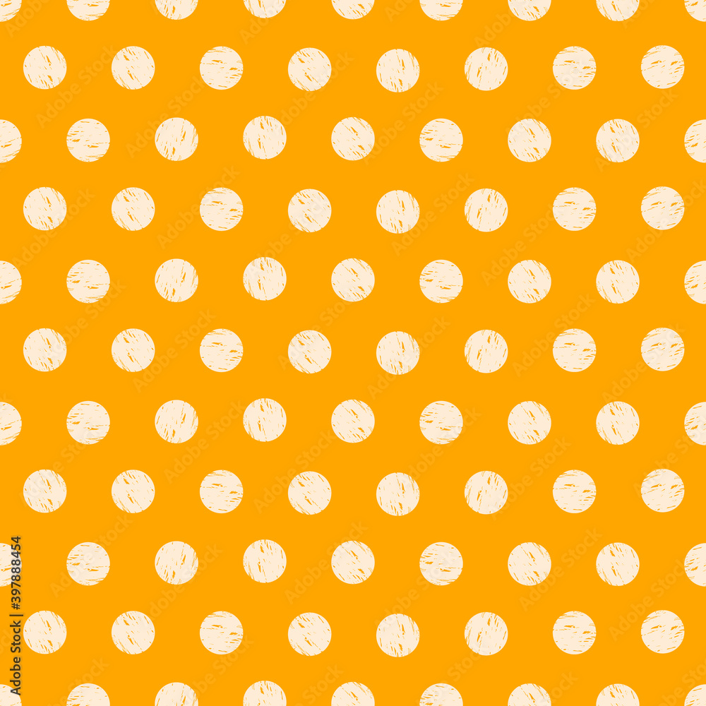 Vector fabric circles abstract seamless pattern background with hand drawn elements Vector fabric circles abstract seamless pattern background with hand drawn elements