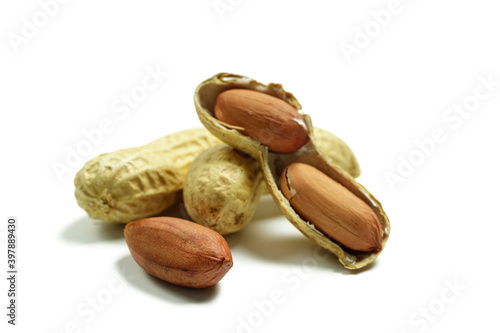 peanuts isolated on a white background
