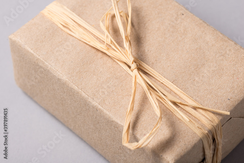 Gift wrapped box, recycling ecological packaging