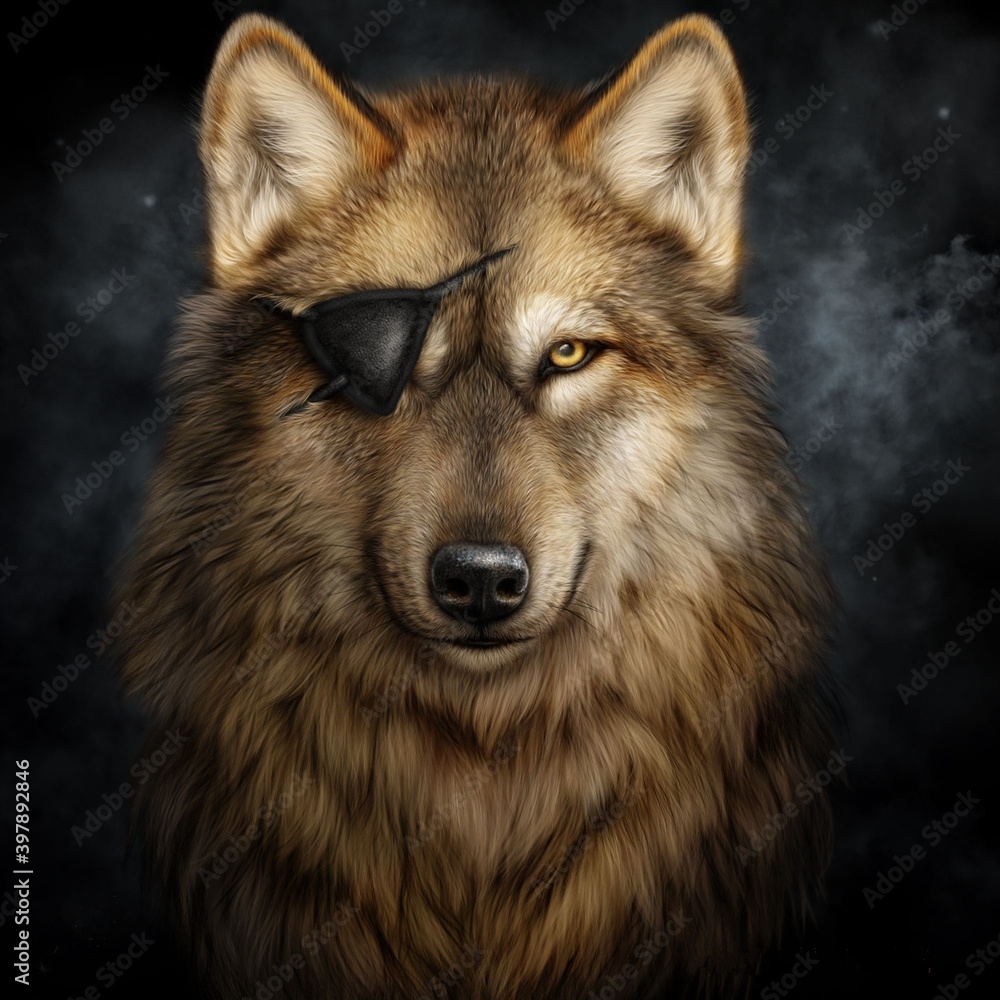 animals, wolf, drawing, picture, dog