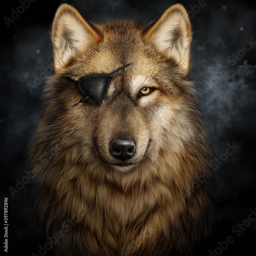Fotografia animals, wolf, drawing, picture, dog