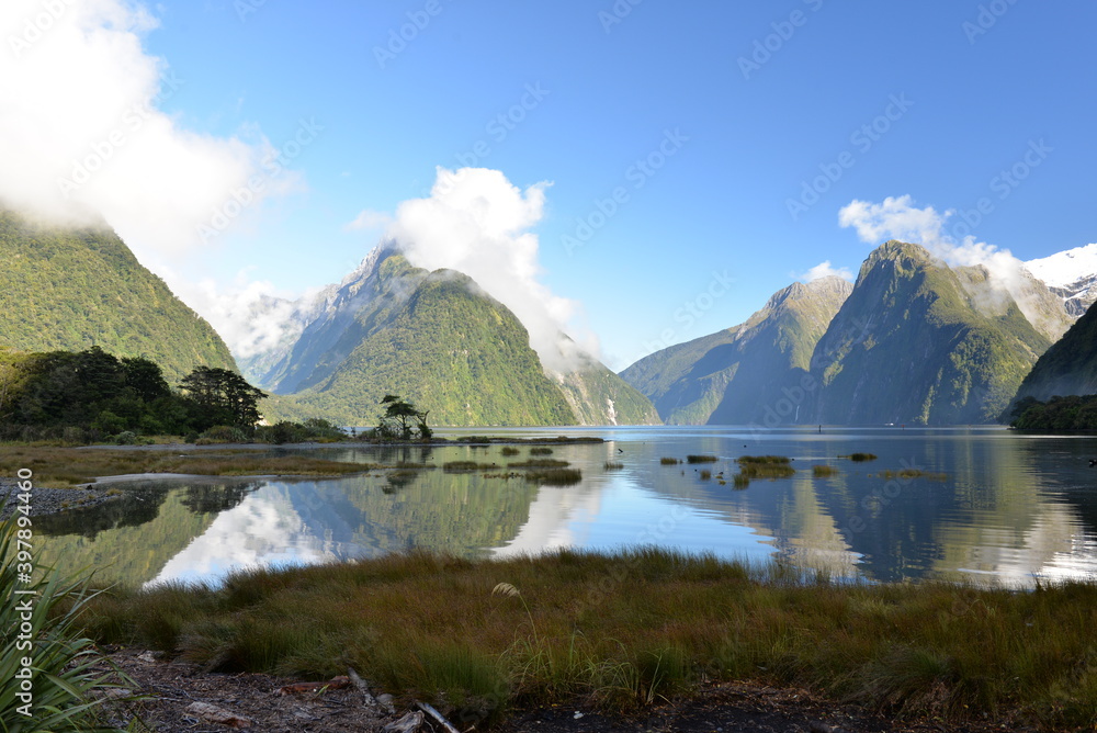 Iconic view of Milford Sound