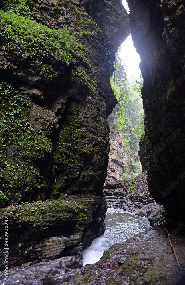 Ueble Schlucht bei Laterns StockFoto Adobe Stock