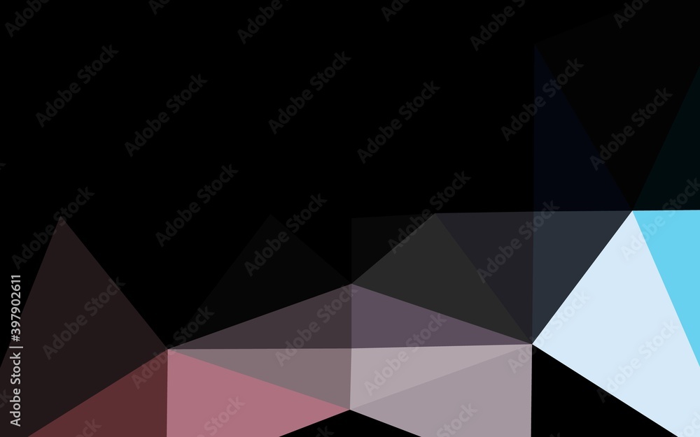 Light Blue, Red vector low poly cover. Light Blue, Red vector low poly cover.