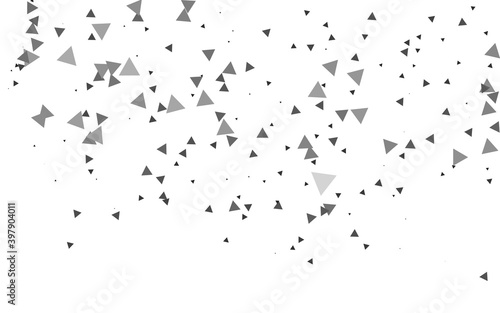 Light Silver, Gray vector pattern in polygonal style.