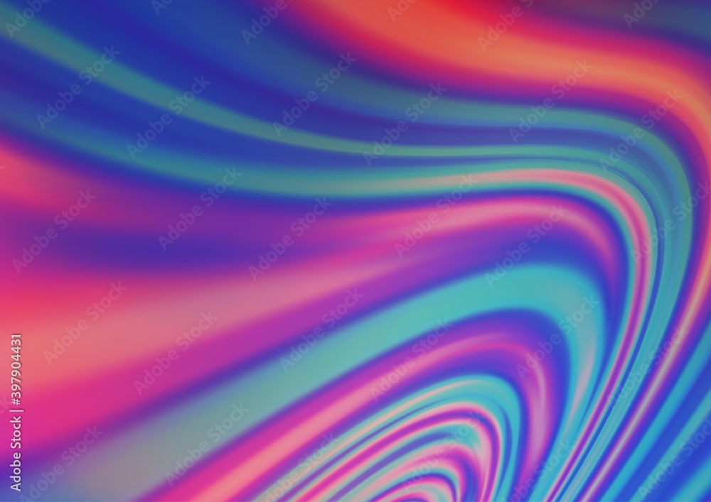 Obraz premium Light Blue, Red vector template with lava shapes.