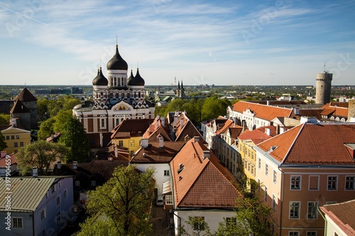 Wallpaper Mural Alexander Nevsky Cathedral with city center during sunny day, Tallinn, Estonia Torontodigital.ca
