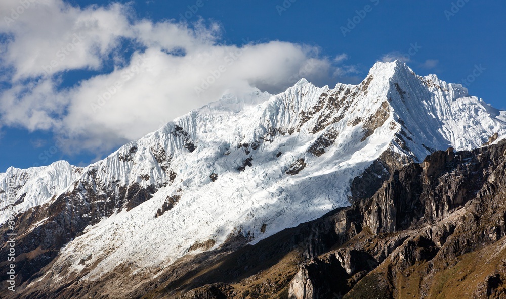 Mount Saksarayuq Andes mountains Choquequirao trek Peru