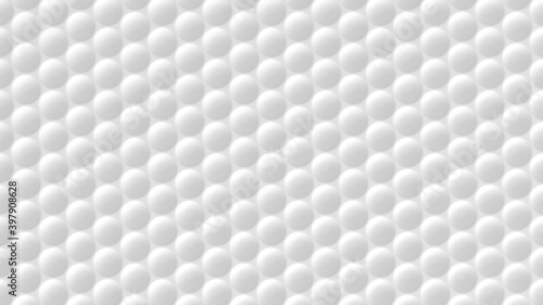 Wallpaper Mural Abstract geometric background. Texture of white round shapes elements with shadows. Circles 3d render backdrop. Repeating polygonal objects. Stylish golf ball decorative wallpaper concept rendering. Torontodigital.ca