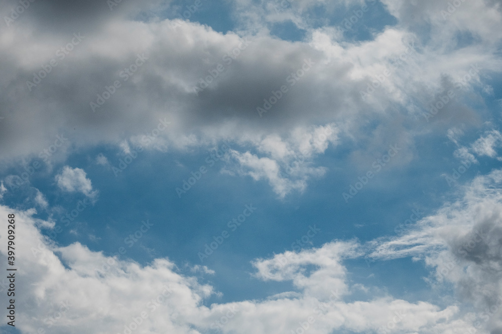 blue sky with clouds