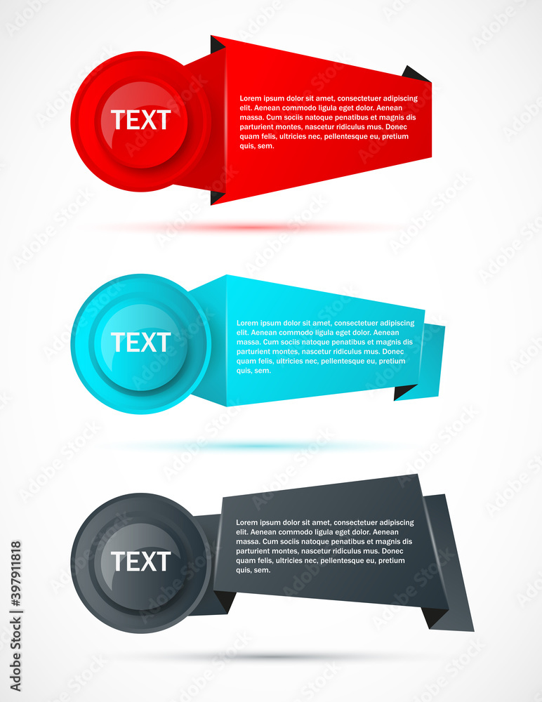 Vector stickers, banner, label. Vector template. Vector stickers, banner, label. Vector template.