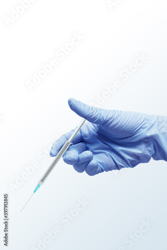 3d render vaccination, coronavirus vaccine.