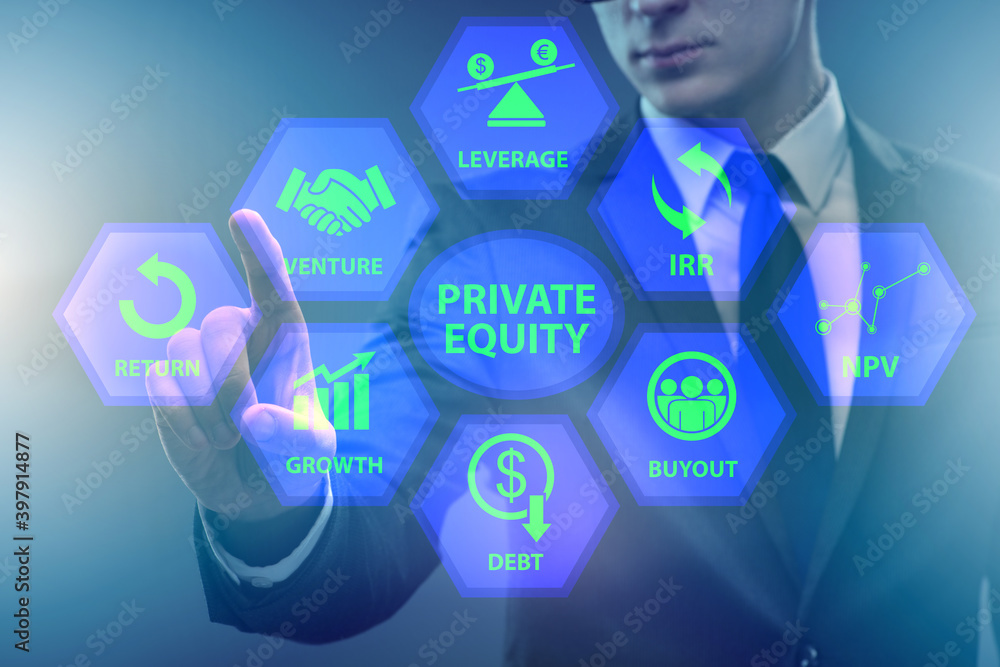 Private equity investment business concept Private equity investment business concept