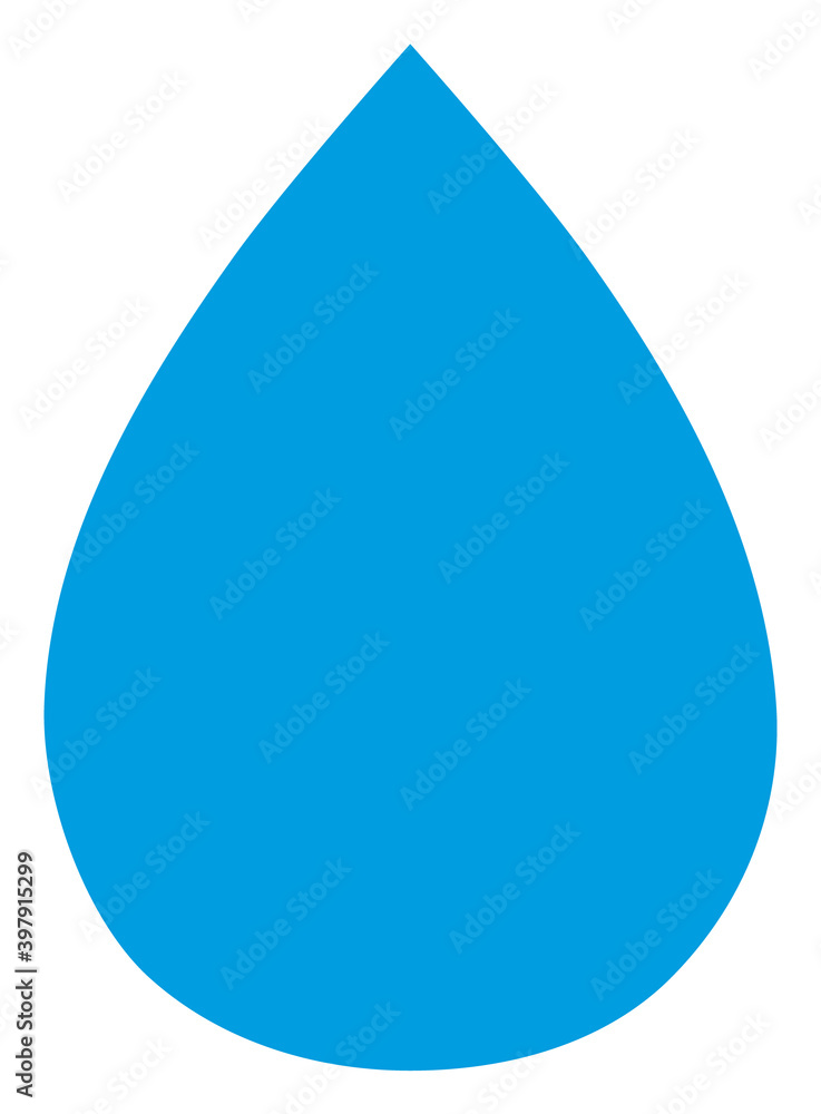 Water drop icon with flat style. Isolated vector water drop icon image on a white background. Water drop icon with flat style. Isolated vector water drop icon image on a white background.