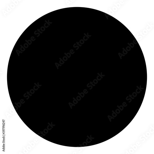 Circle icon with flat style. Isolated vector circle icon image on a white background.