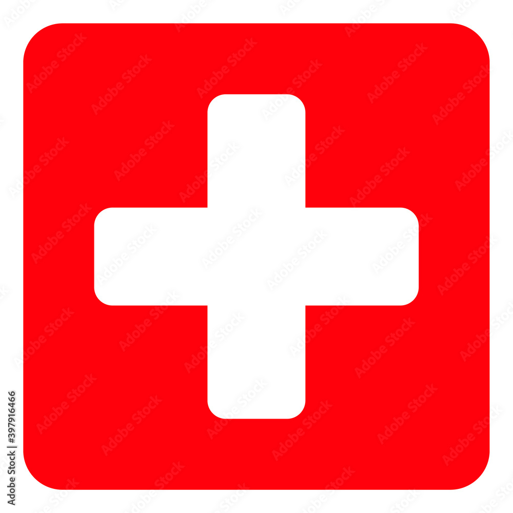 Medical box icon with flat style. Isolated vector medical box icon image on a white background. Medical box icon with flat style. Isolated vector medical box icon image on a white background.