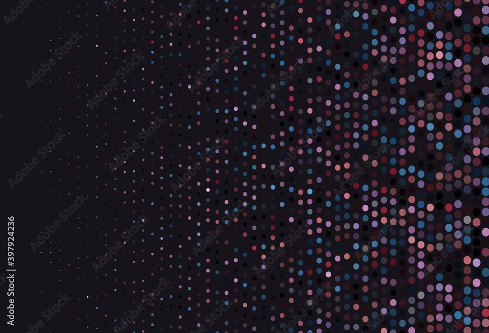 Dark Blue, Red vector background with bubbles. Dark Blue, Red vector background with bubbles.