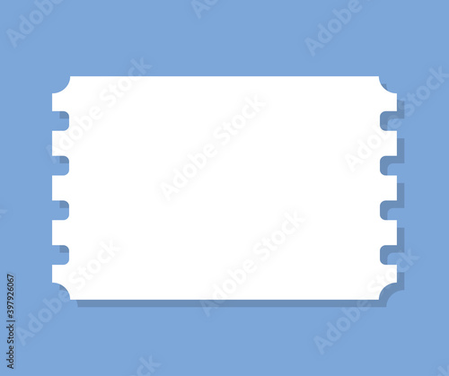 Blank ticket template