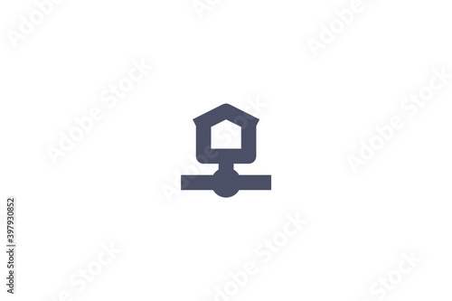 Free Download Home Database Network Fun Playful Bold Icon - GFXLoad