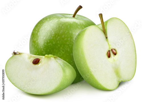 Green Apple Clipping Path