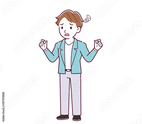 Young and naughty brown-haired man