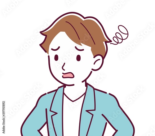 Young and naughty brown-haired man