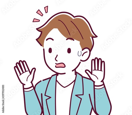 Young and naughty brown-haired man
