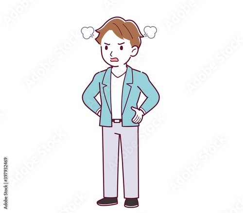 Young and naughty brown-haired man