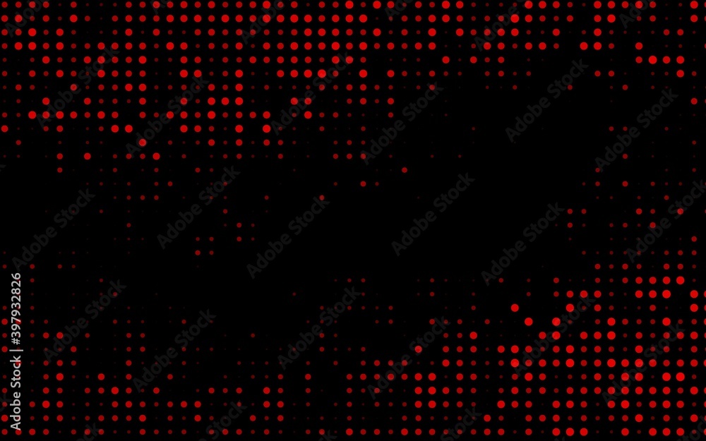 Dark Red vector texture with disks. Dark Red vector texture with disks.