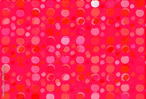 Light Red vector pattern with liquid shapes.