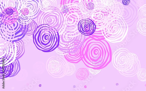 Light Purple vector natural pattern with roses.