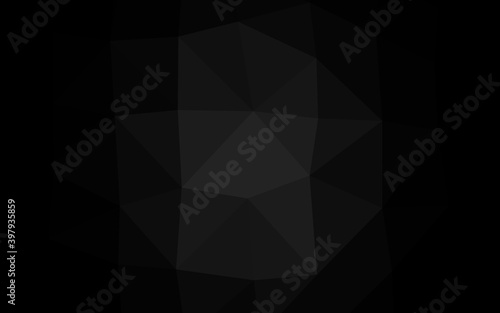 Dark Silver  Gray vector abstract mosaic backdrop.