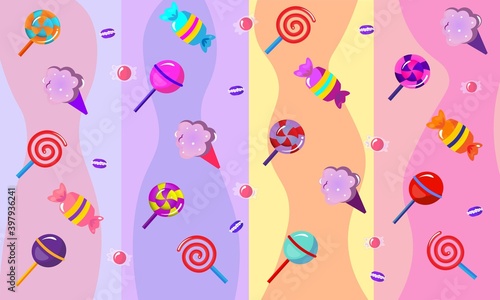 Patrones de dulces, caramelos, paletas, helados y mucho más