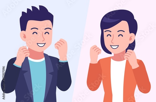 Young and healthy men and women with background