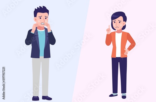 Young and healthy men and women with background