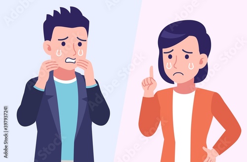 Young and healthy men and women with background