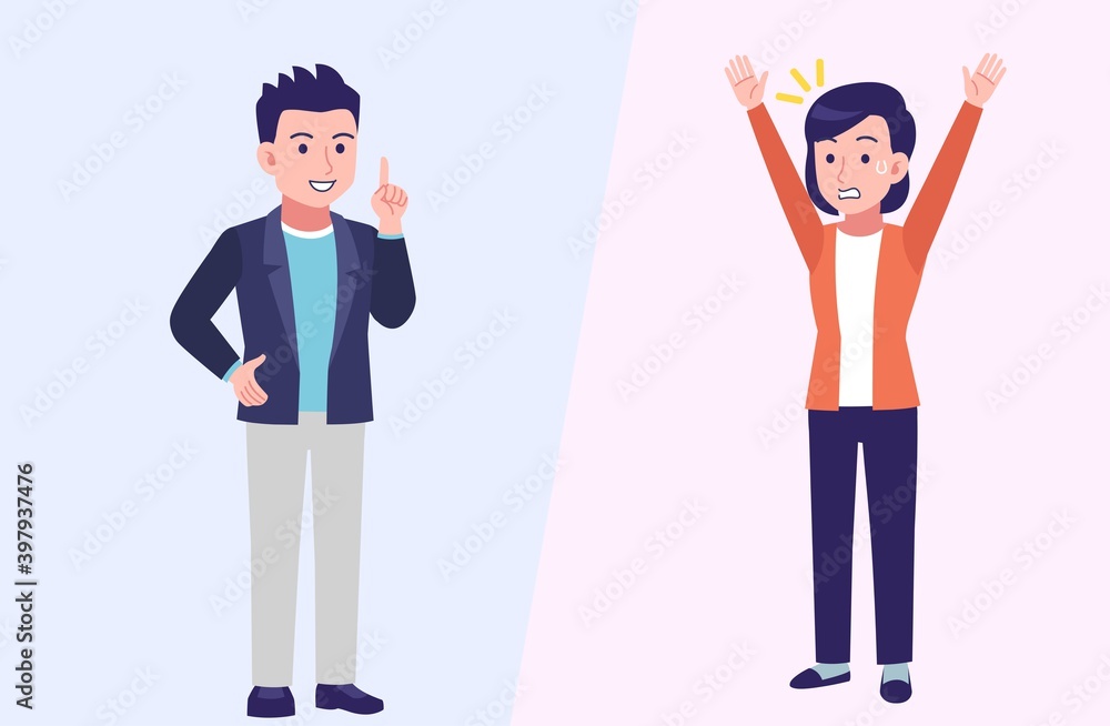 Young and healthy men and women with background Young and healthy men and women with background