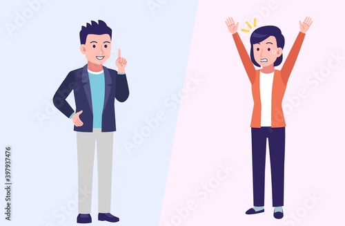 Young and healthy men and women with background