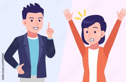 Young and healthy men and women with background