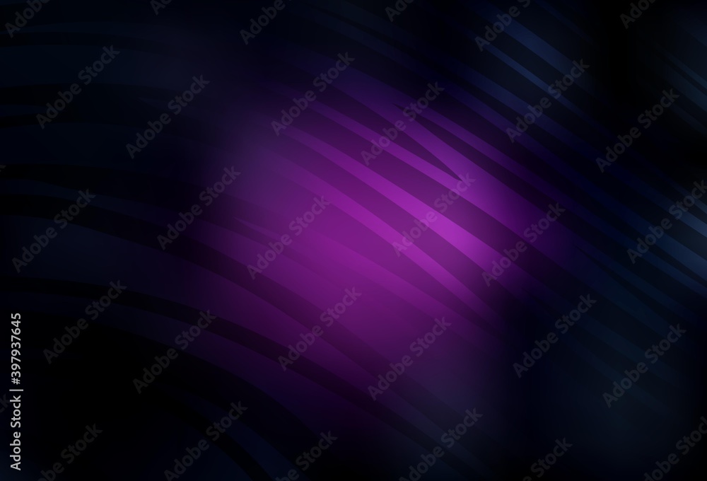 Dark Pink vector layout with curved lines. Dark Pink vector layout with curved lines.
