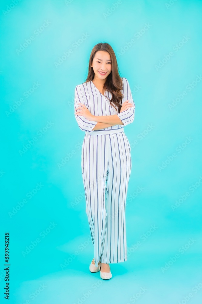 Portrait beautiful young asian woman smile in action Portrait beautiful young asian woman smile in action