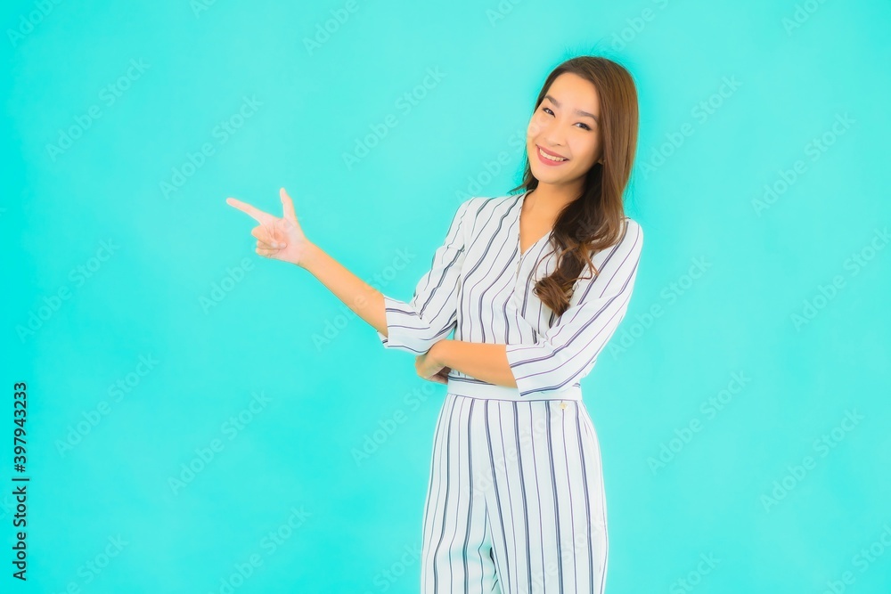 Portrait beautiful young asian woman smile in action Portrait beautiful young asian woman smile in action