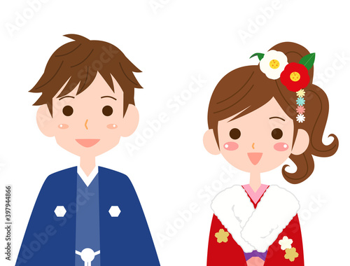 成人の日9　着物　男性　女性　男女
