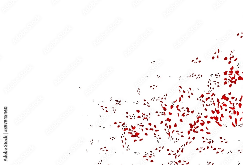 Light Red vector texture with random forms.