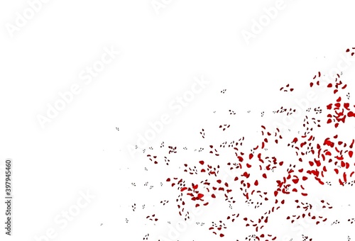 Light Red vector texture with random forms.