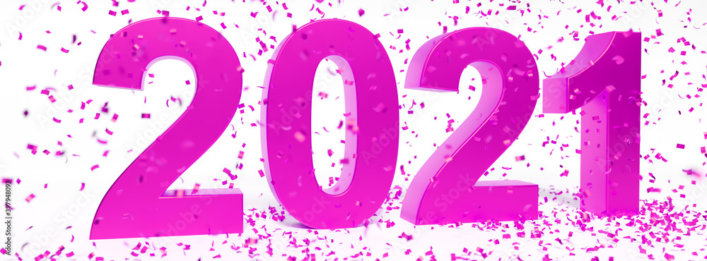 Happy New Year Background. Start in 2021. 3D illustration Happy New Year Background. Start in 2021. 3D illustration