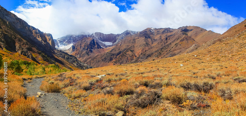 Sierra Nevada mountains landscape leading pine creek trail
