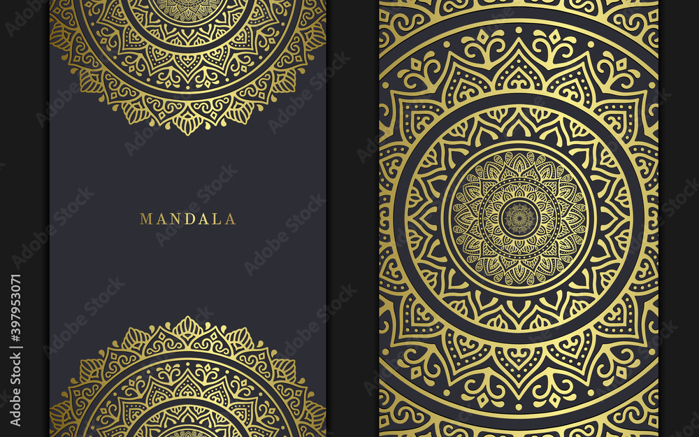 Luxury ornamental mandala background with arabic islamic east pattern style premium vector