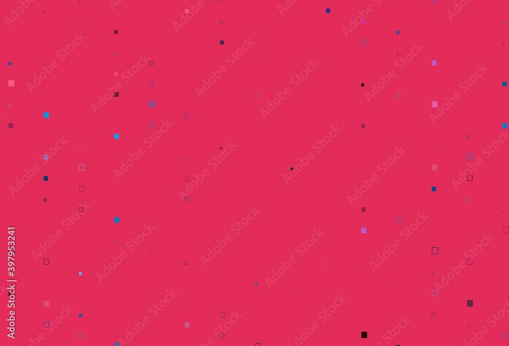 Light Blue, Red vector backdrop with lines, rectangles.